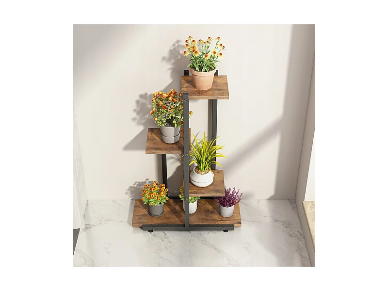 FLORAL STAND POUR PLANTES LOFT POTS DE FLEURS RUSTIQUE ÉTAGÈRE ÉTAGÈRES EN BOIS