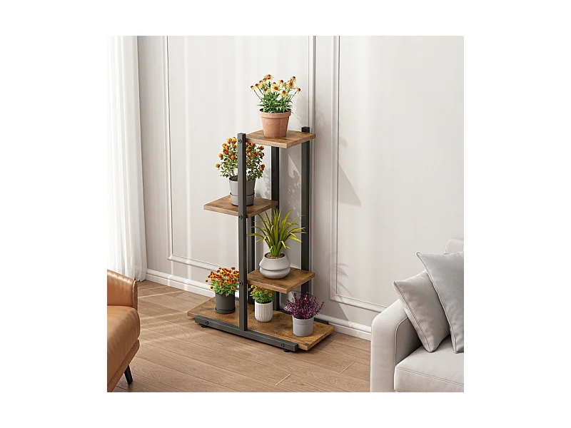 FLORAL STAND POUR PLANTES LOFT POTS DE FLEURS RUSTIQUE ÉTAGÈRE ÉTAGÈRES EN BOIS