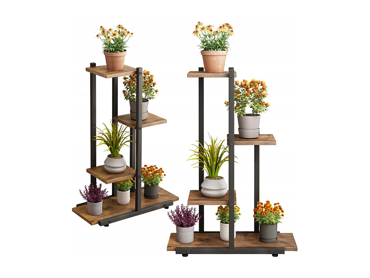 FLORAL STAND POUR PLANTES LOFT POTS DE FLEURS RUSTIQUE ÉTAGÈRE ÉTAGÈRES EN BOIS