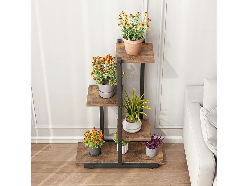 FLORAL STAND POUR PLANTES LOFT POTS DE FLEURS RUSTIQUE ÉTAGÈRE ÉTAGÈRES EN BOIS