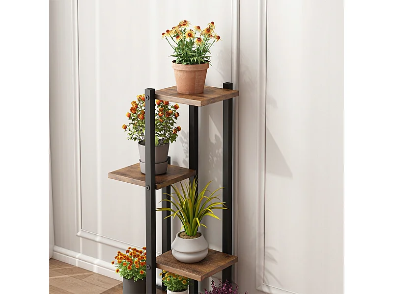 FLORAL STAND POUR PLANTES LOFT POTS DE FLEURS RUSTIQUE ÉTAGÈRE ÉTAGÈRES EN BOIS