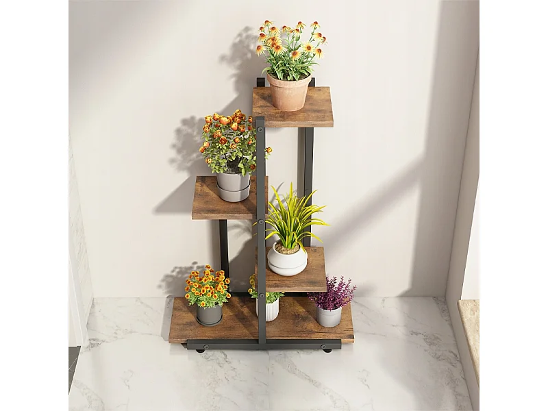 FLORAL STAND POUR PLANTES LOFT POTS DE FLEURS RUSTIQUE ÉTAGÈRE ÉTAGÈRES EN BOIS