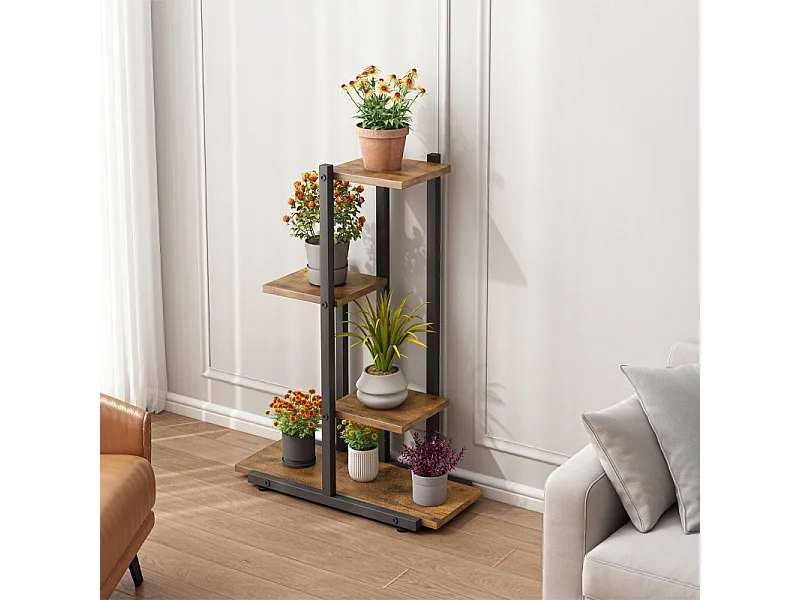 FLORAL STAND POUR PLANTES LOFT POTS DE FLEURS RUSTIQUE ÉTAGÈRE ÉTAGÈRES EN BOIS