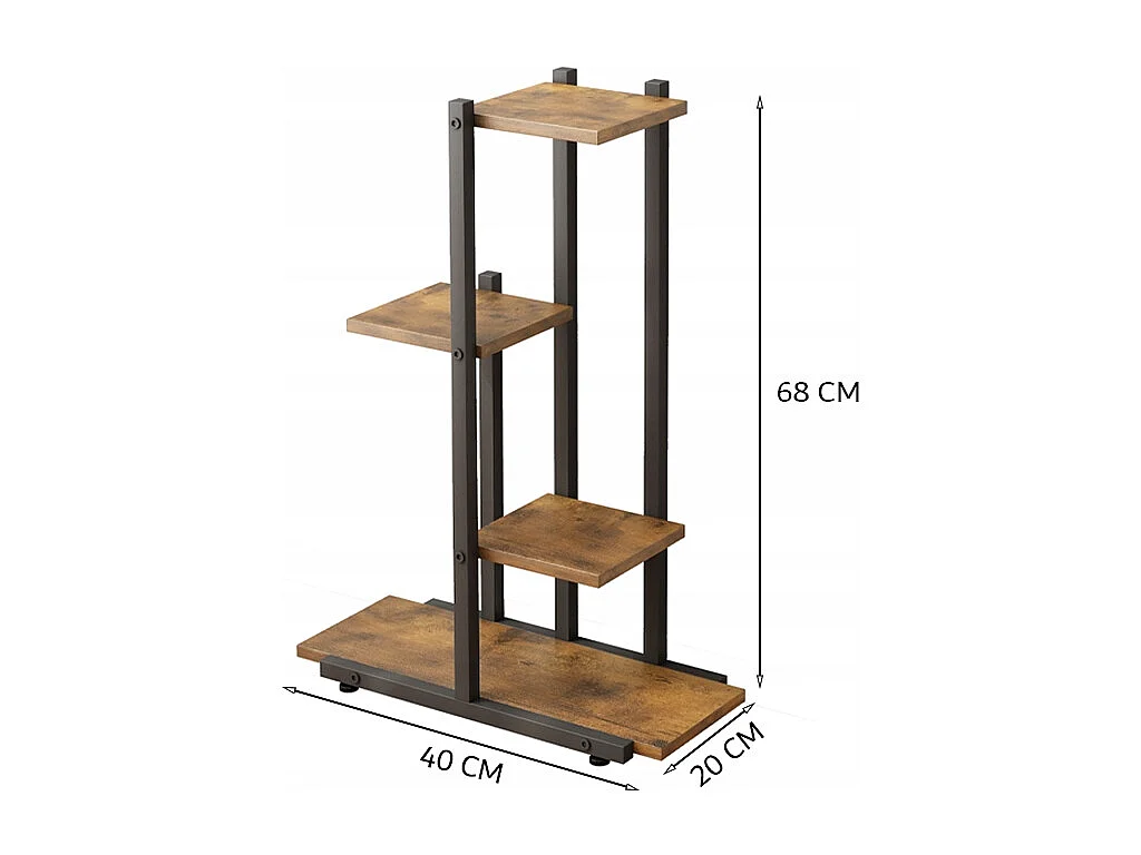 FLORAL STAND POUR PLANTES LOFT POTS DE FLEURS RUSTIQUE ÉTAGÈRE ÉTAGÈRES EN BOIS