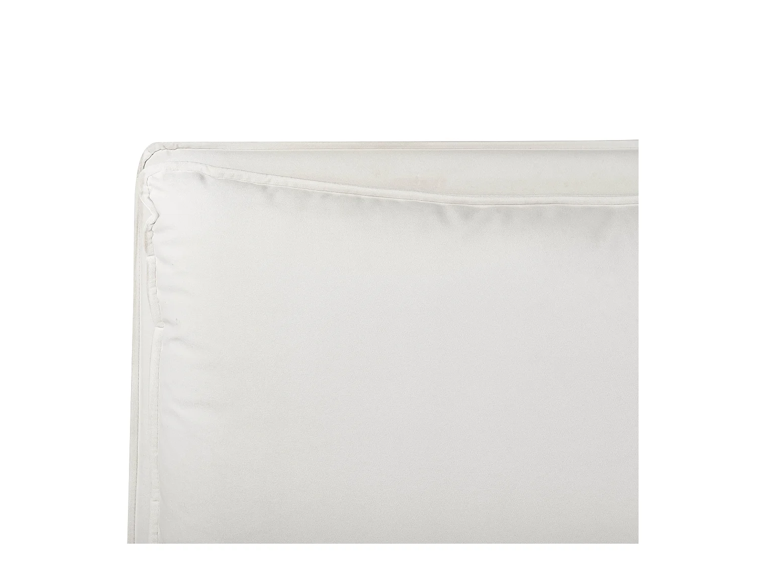 Lit à eau Velours BAJONNA 160 x 200 cm Blanc cassé