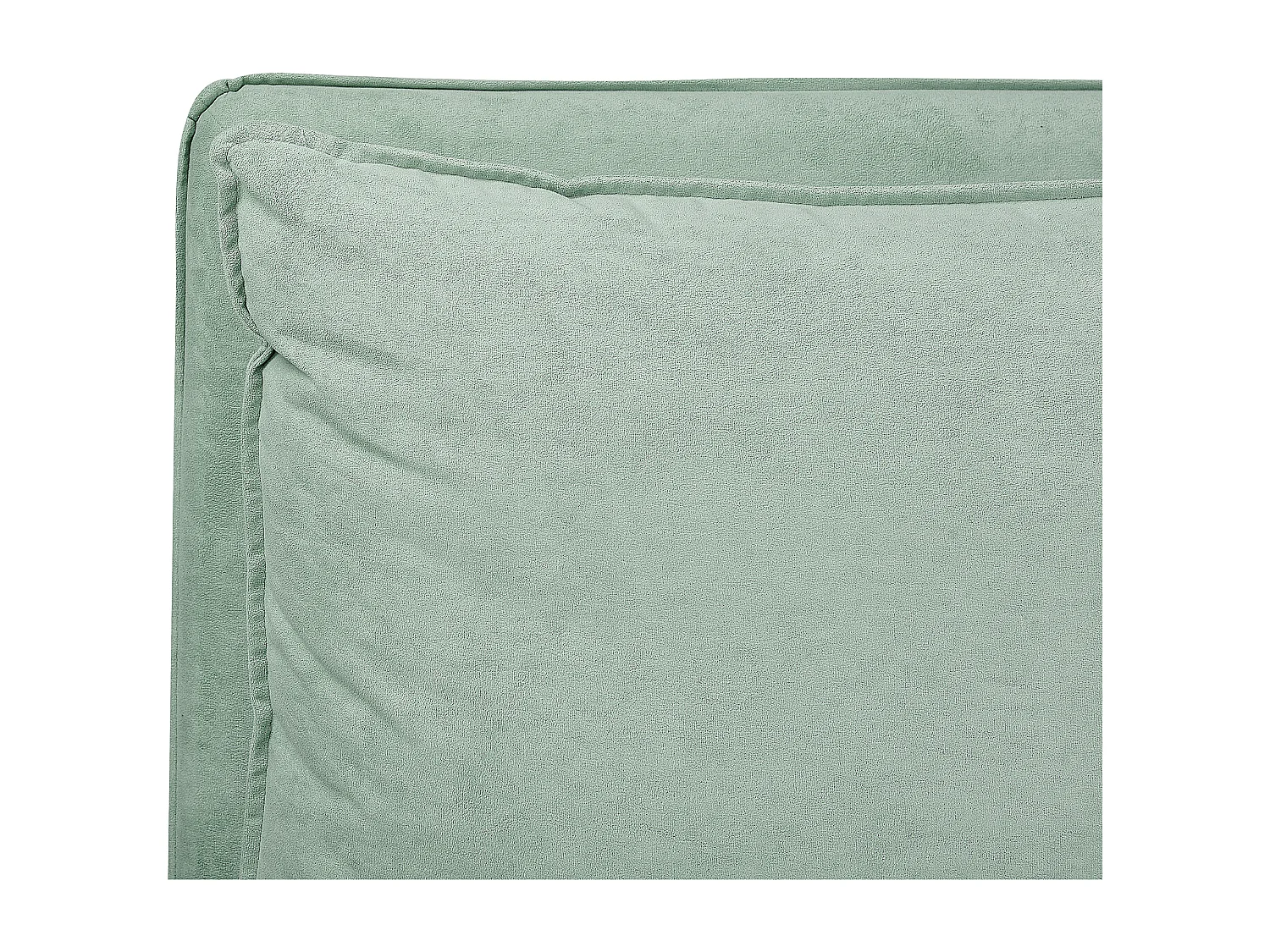 Lit à eau Velours BAJONNA 160 x 200 cm Vert menthe