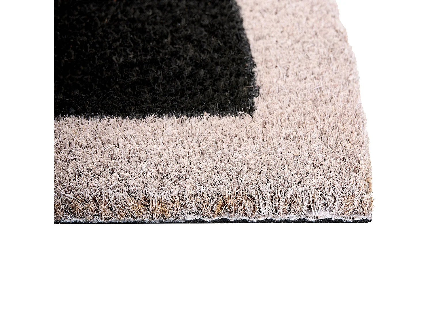 Paillasson BUHI Noir 45 x 75 cm Texte Fibre de coco