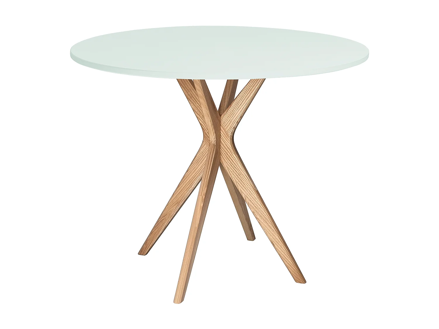 Table à manger ronde 70cm Menthe Éphémère | Pied en frêne