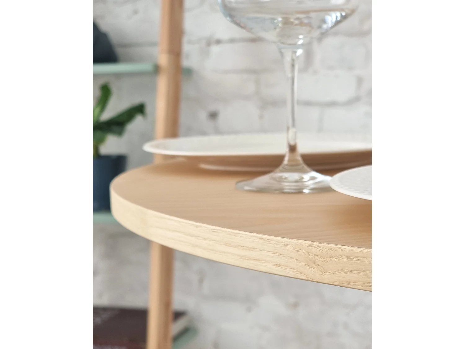 Kleiner runder Esstisch 60 cm Jubi Eschenholz