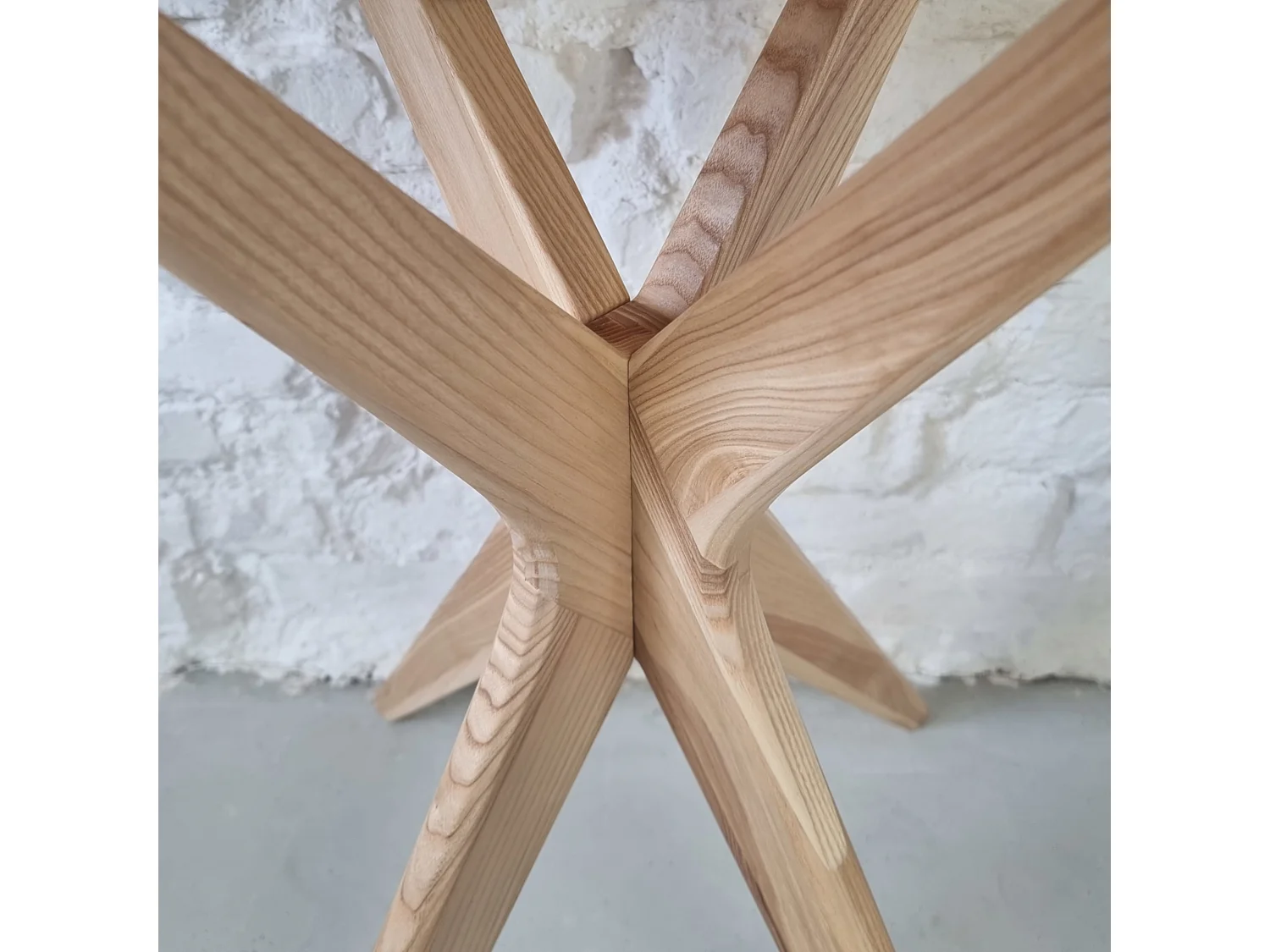 Halbrunder ausziehbarer Esstisch 90 cm Jubi Pudriges Rosa