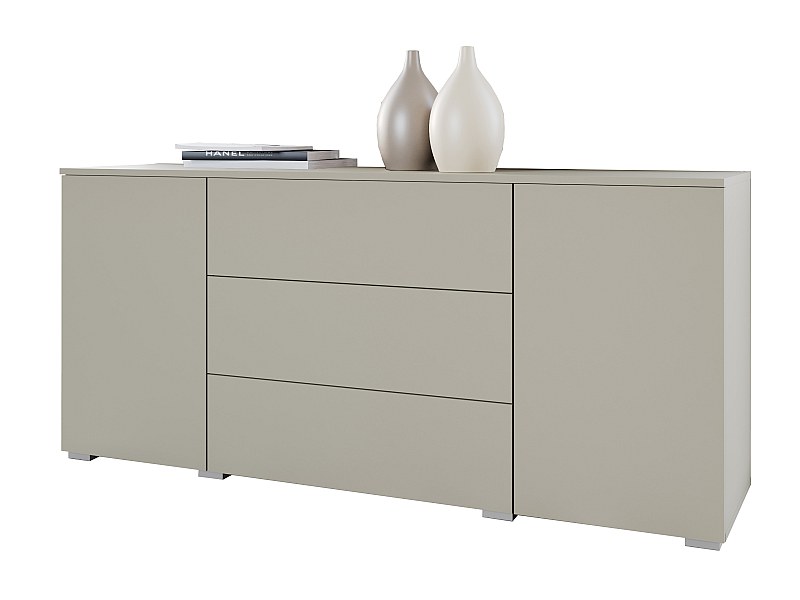 Commode moderne 150 cm pour salon – commode avec tiroirs et portes ...