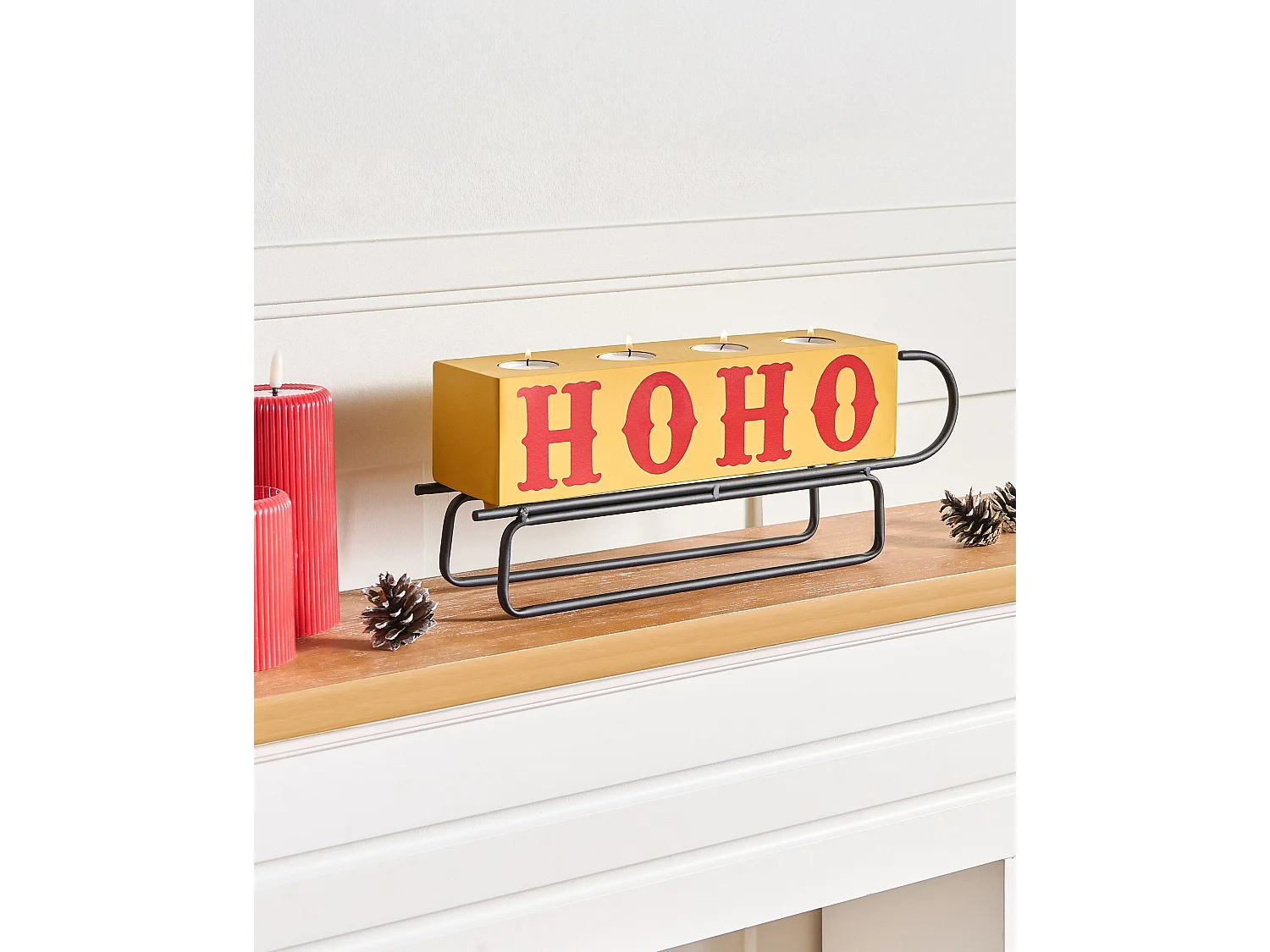 Bougeoir KUHMO Jaune Métal