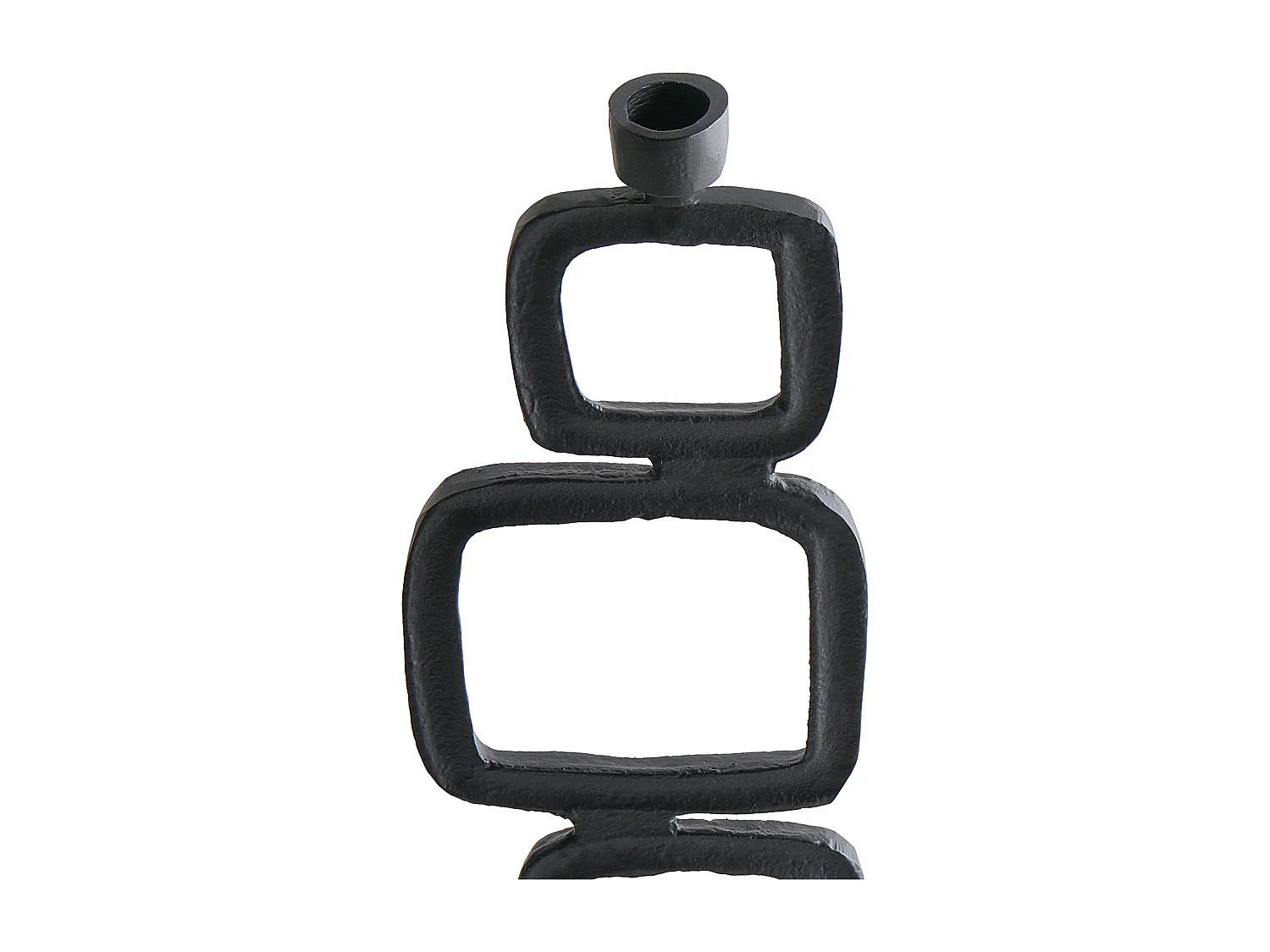 Lot de 2 bougeoirs SIPANJE Métal 35/48 cm Noir