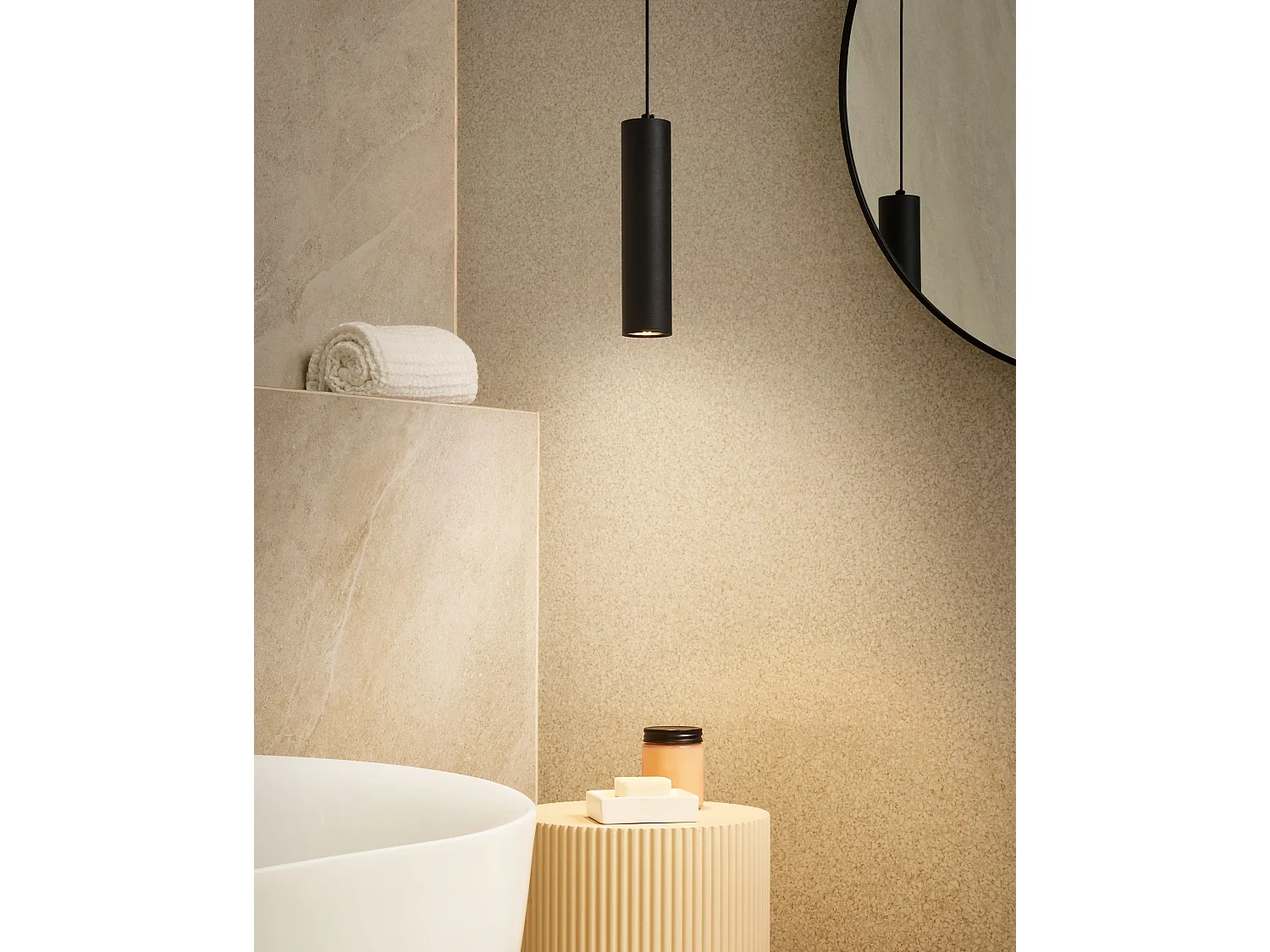 Lampe LED suspendue DEVESA Métal Noir