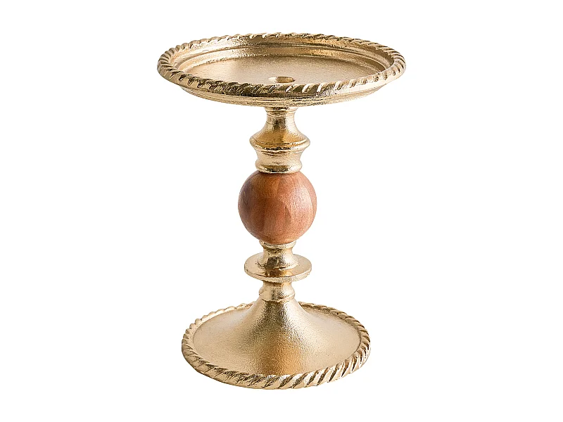 Bougeoir VODNO Métal 31 cm Doré