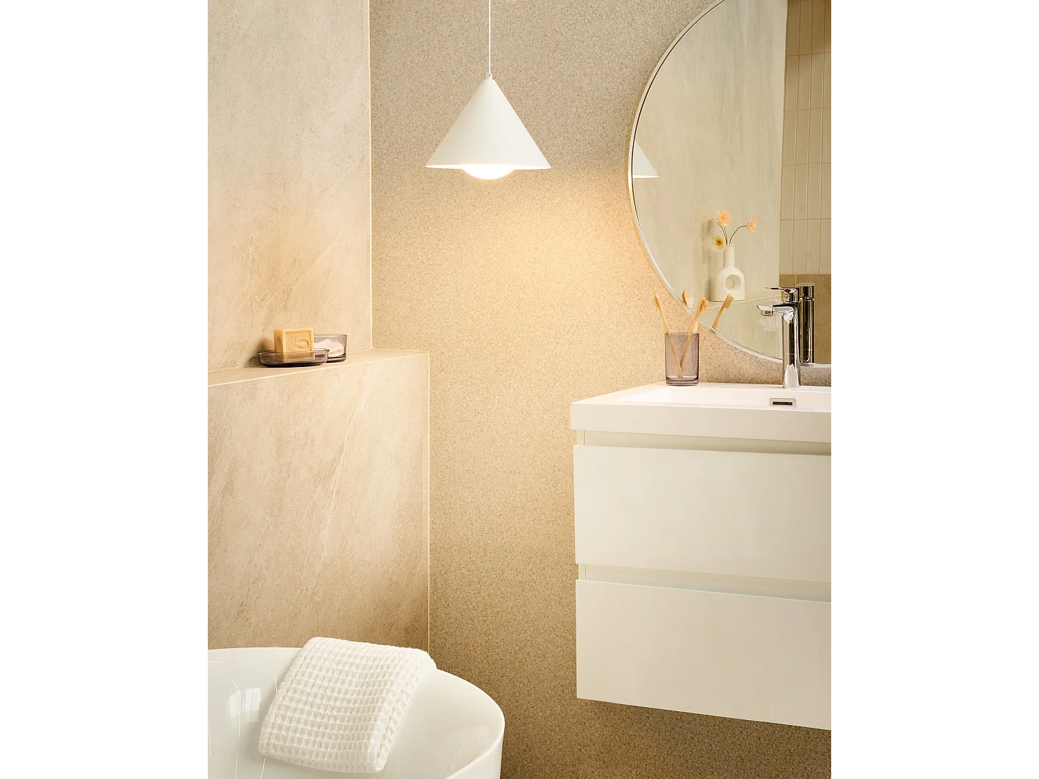 Lampe suspension LEYRE Métal Blanc