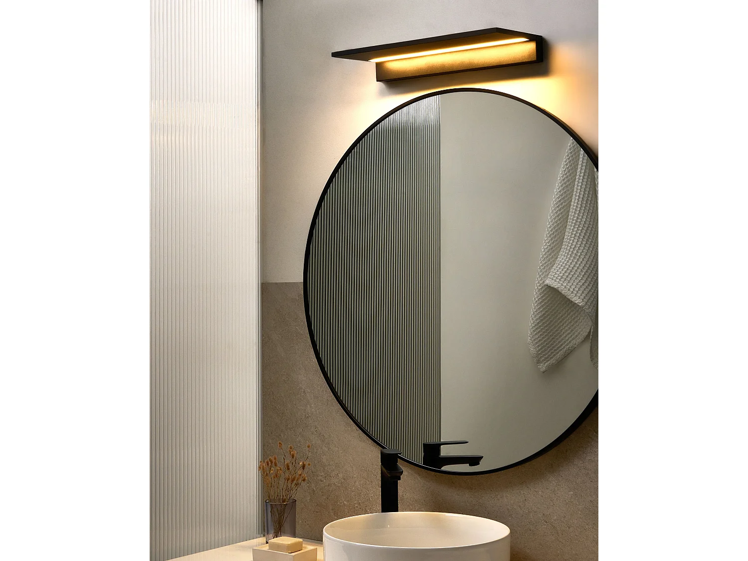 Lampe murale FERREIRA Métal Noir