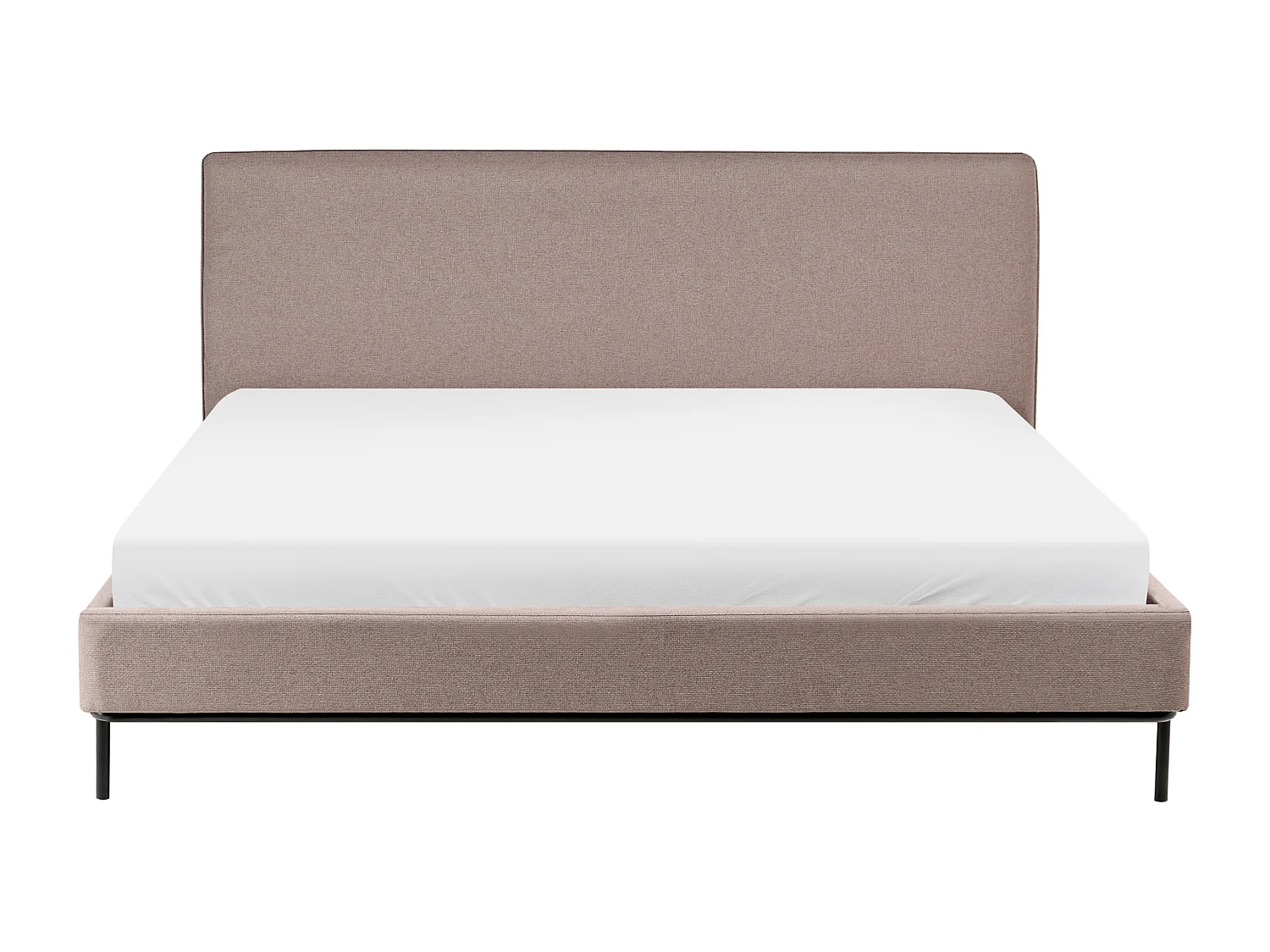 Lit avec sommier Tissu CORIO 180 x 200 cm Taupe