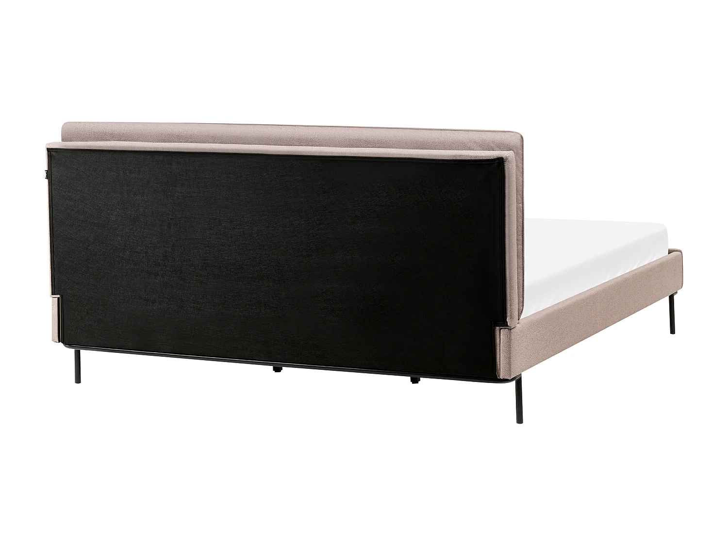 Lit avec sommier Tissu CORIO 180 x 200 cm Taupe