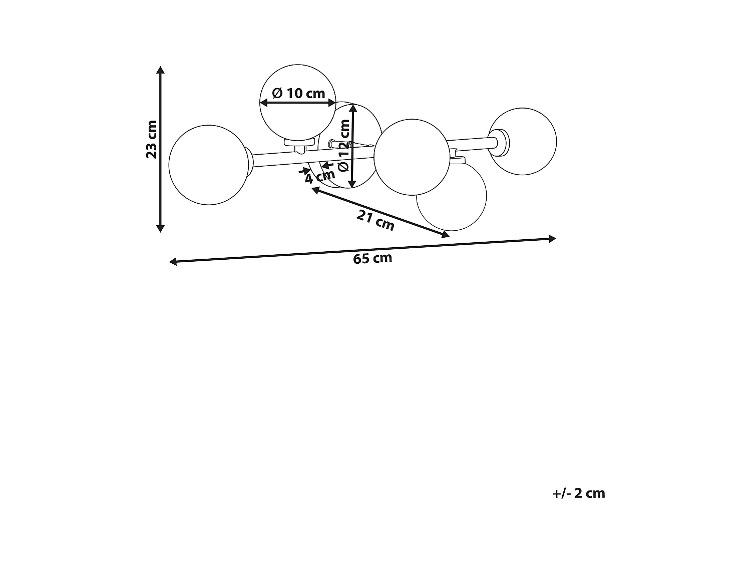 Lampe murale MINOTOS Métal Doré