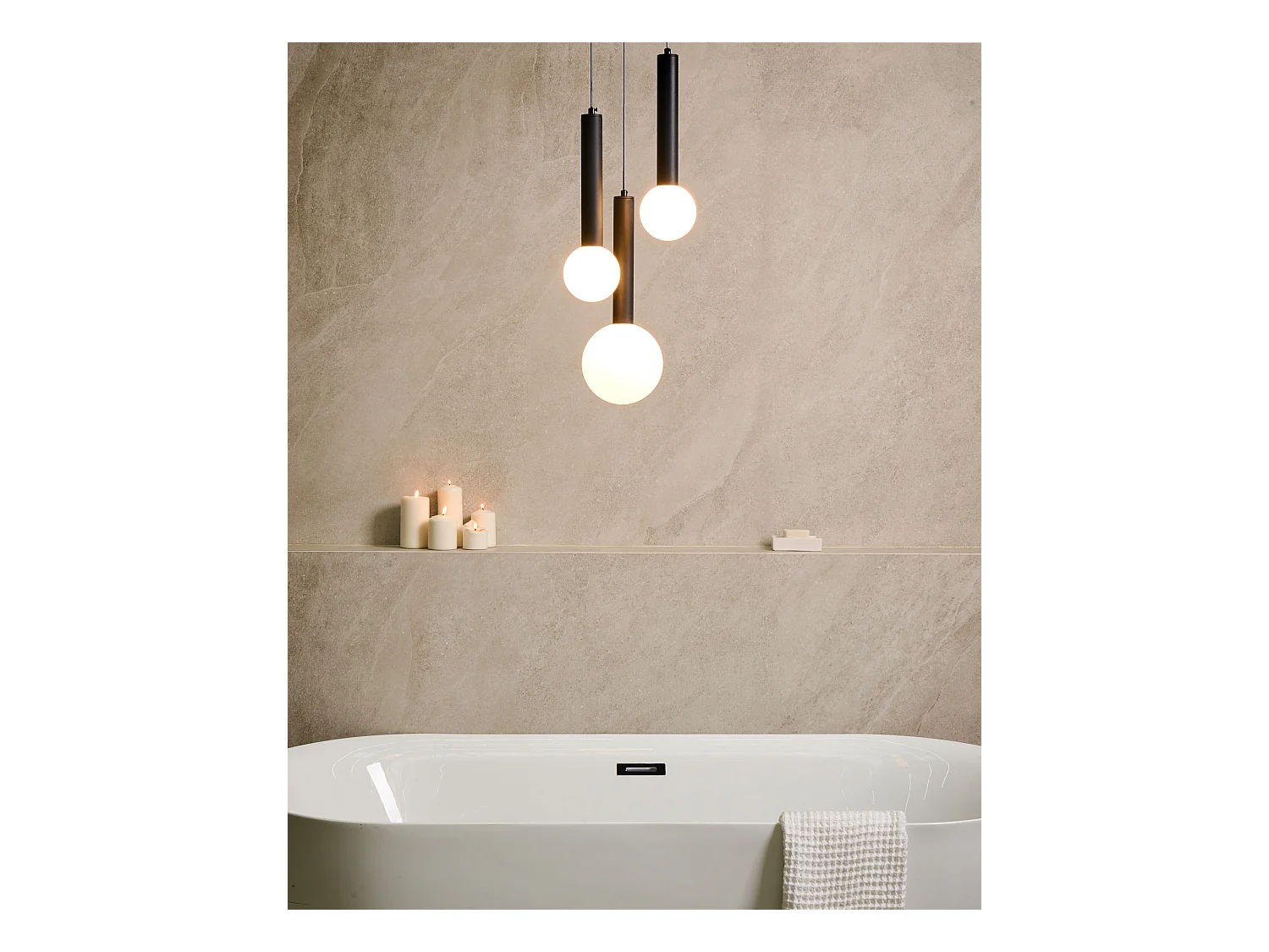 Lampe suspension BOUES Métal Noir