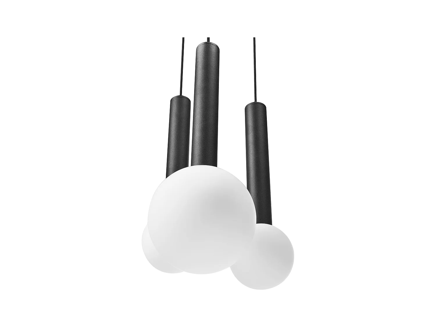 Lampe suspension BOUES Métal Noir