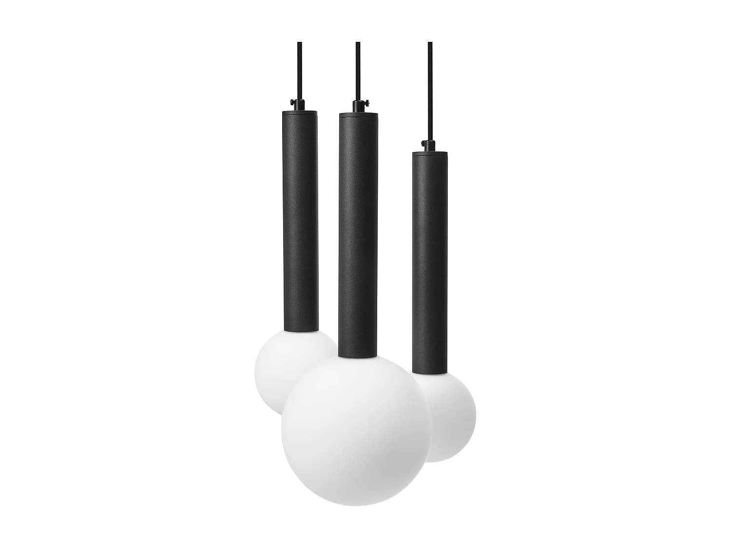 Lampe suspension BOUES Métal Noir