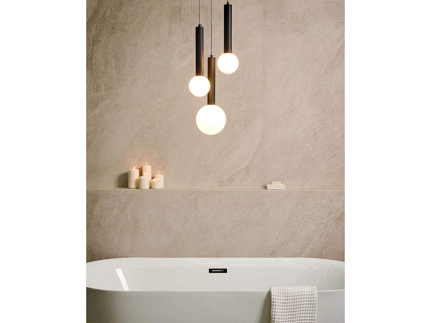 Lampe suspension BOUES Métal Noir