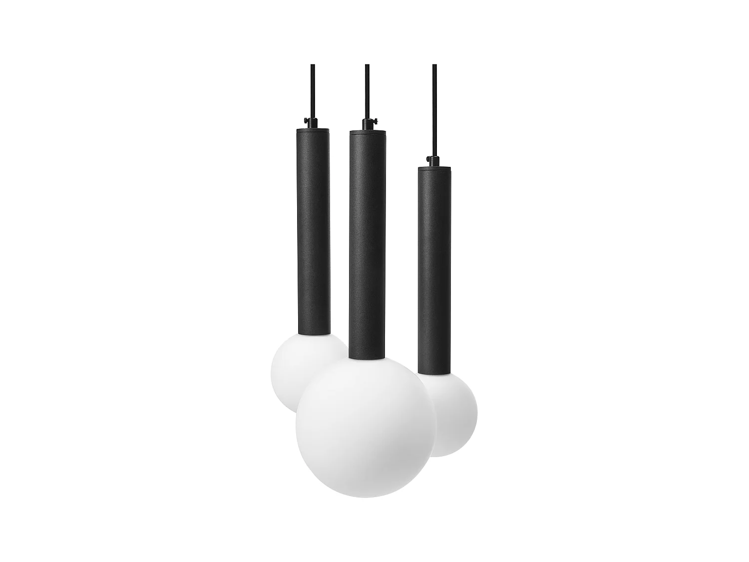 Lampe LED suspendue BOUES Métal Noir