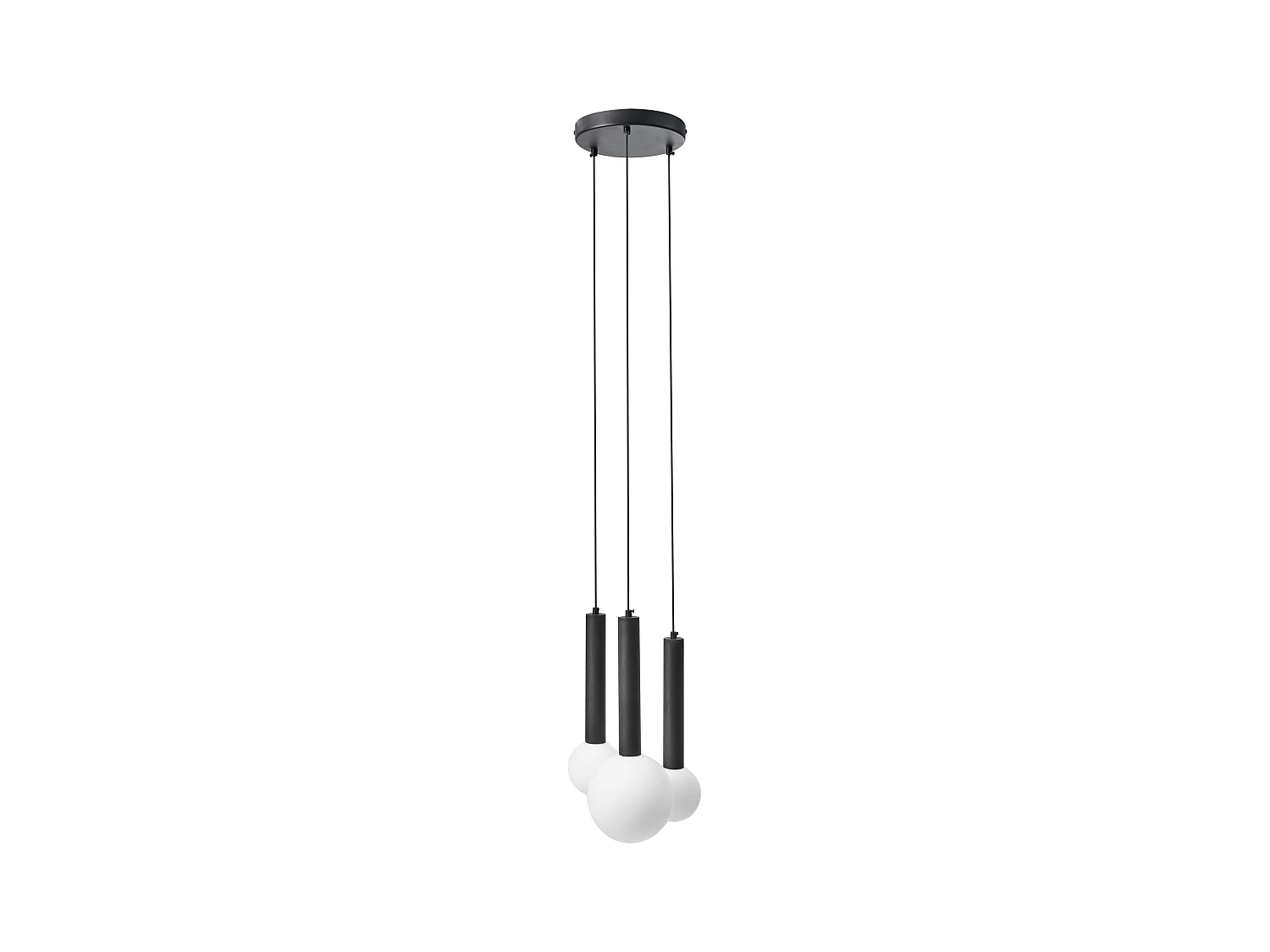 Lampe suspension BOUES Métal Noir