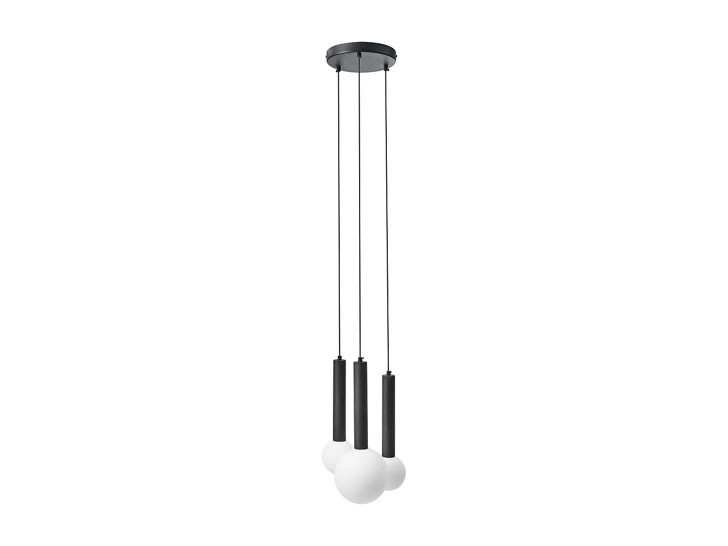 Lampe suspension BOUES Métal Noir