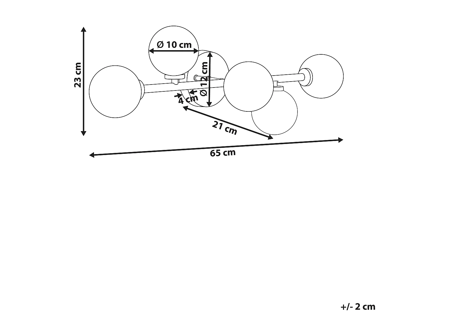 Lampe murale MINOTOS Métal Argenté