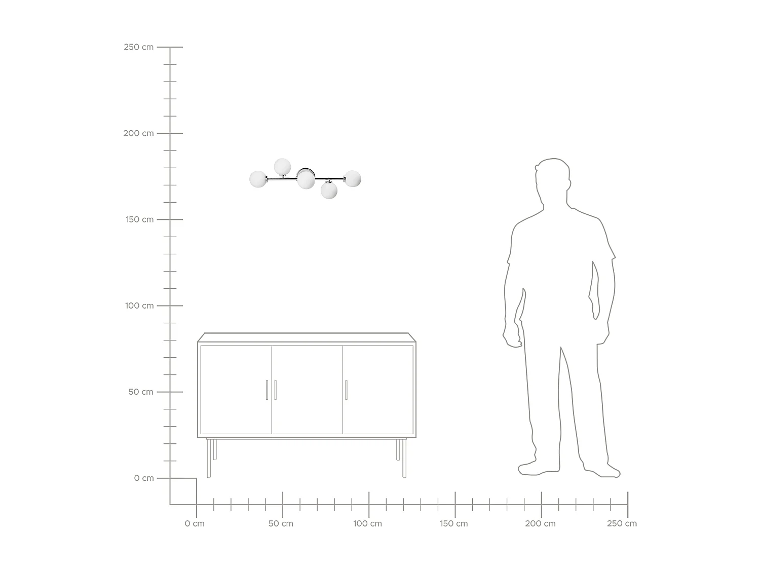 Lampe murale MINOTOS Métal Argenté