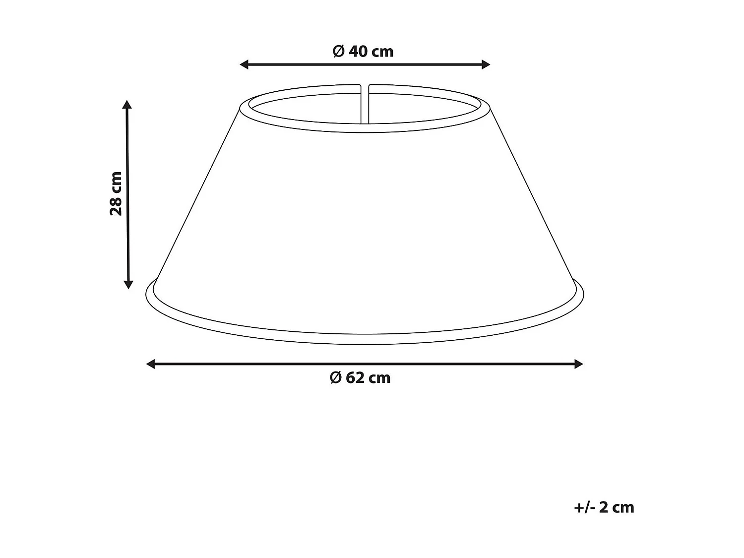 Jupe de sapin de Noël BOUGIE Herbier marin Naturel 62 cm