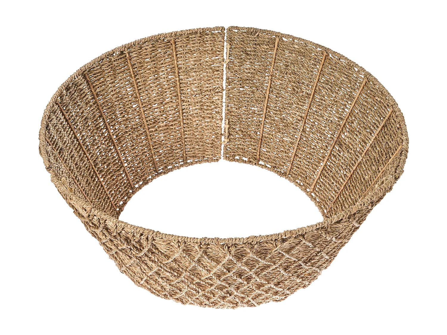 Jupe de sapin de Noël BOUGIE Herbier marin Naturel 62 cm