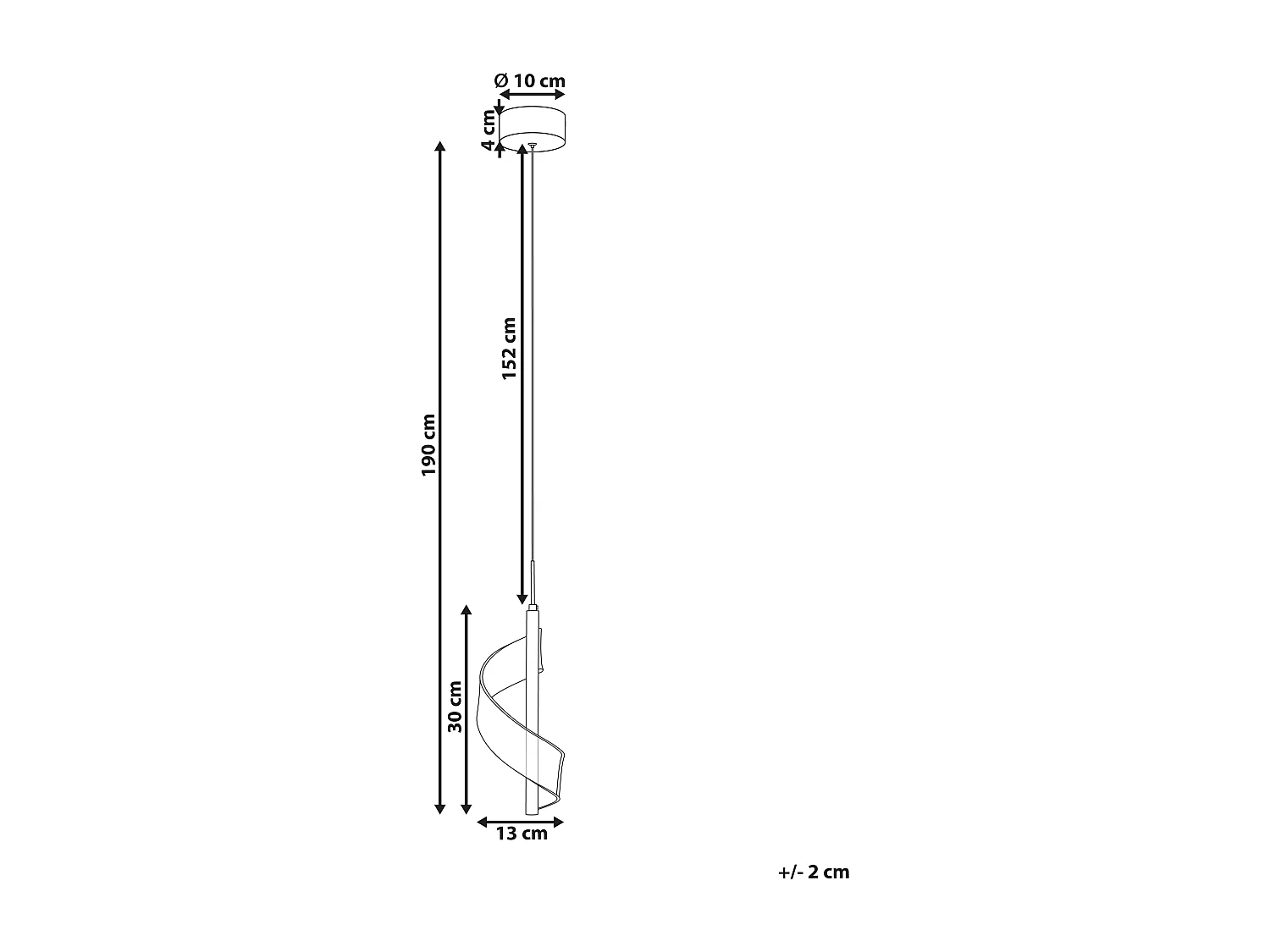 Lampe LED suspendue SARELA Métal Noir