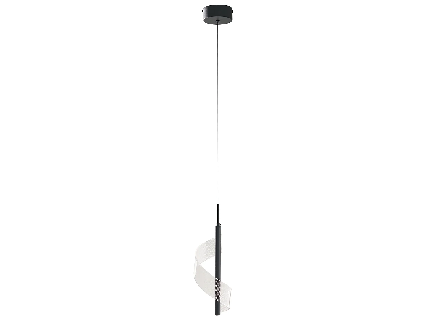 LED Pendant Lamp SARELA Metal Black