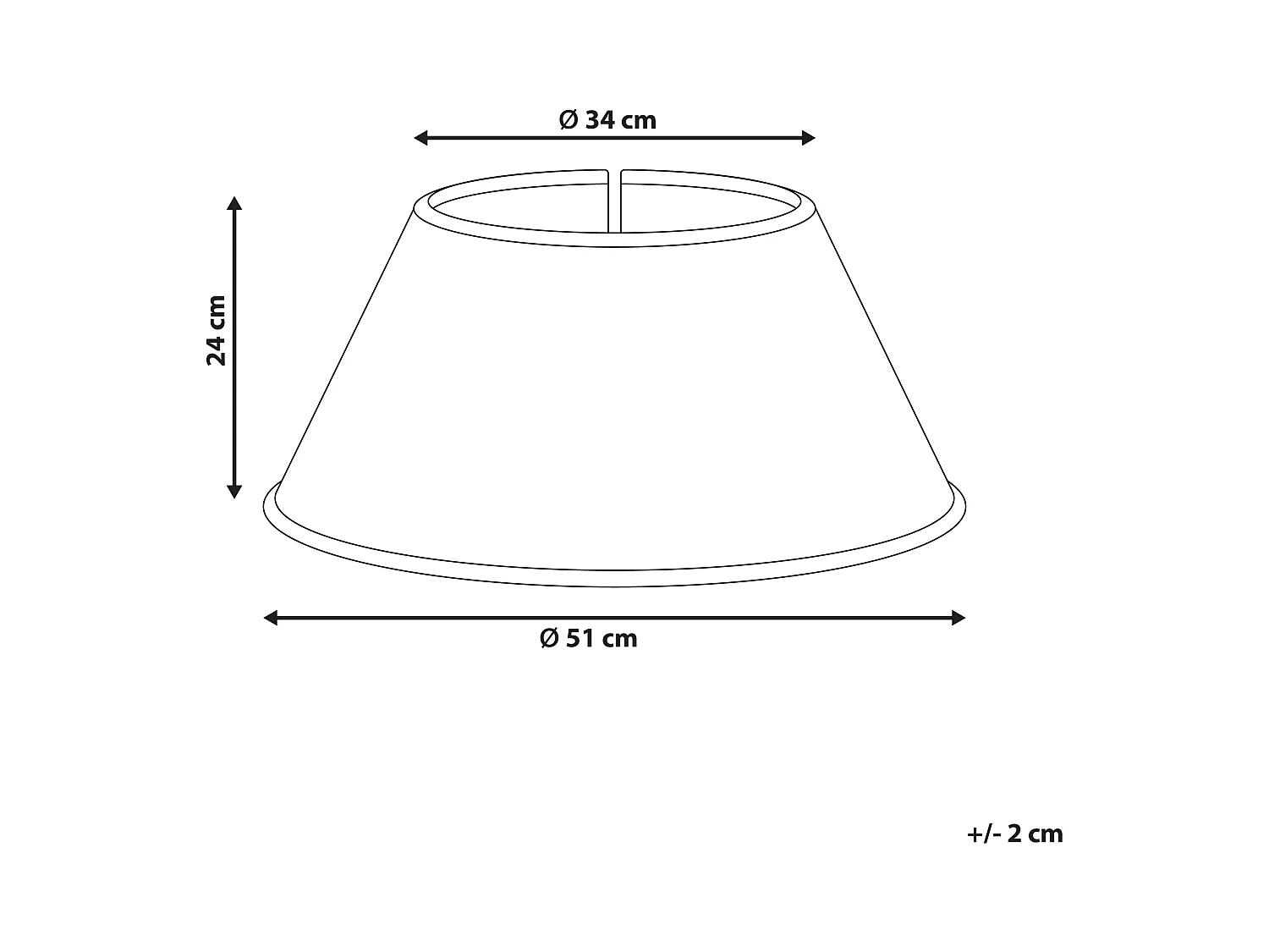 Jupe de sapin de Noël HIVER Herbier marin Naturel 51 cm