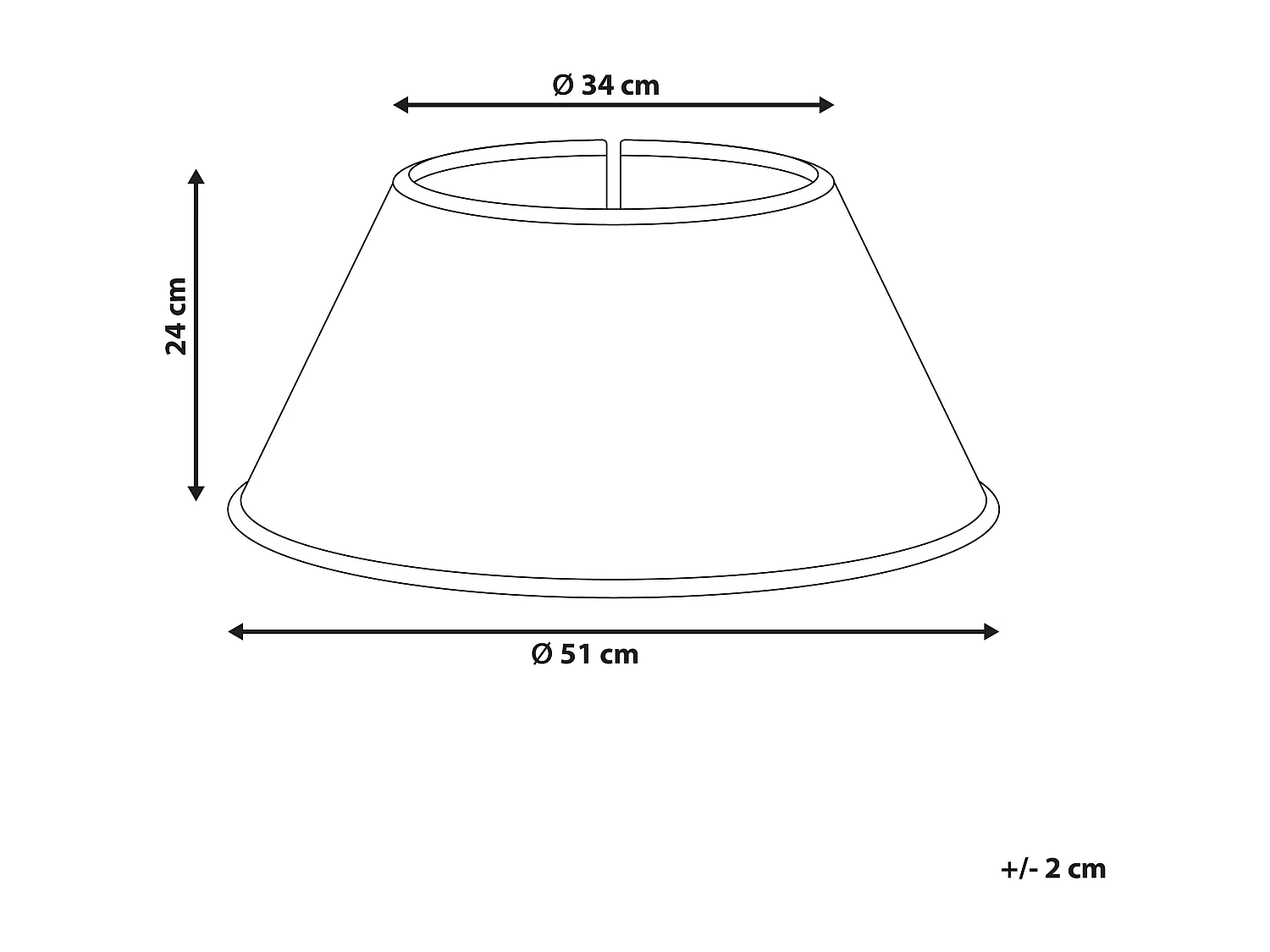 Jupe de sapin de Noël HIVER Herbier marin Naturel 51 cm