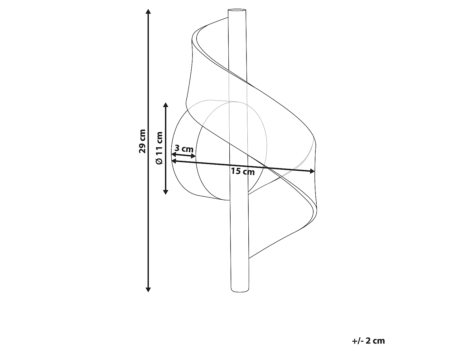 LED Wall Lamp SARELA Black Metal