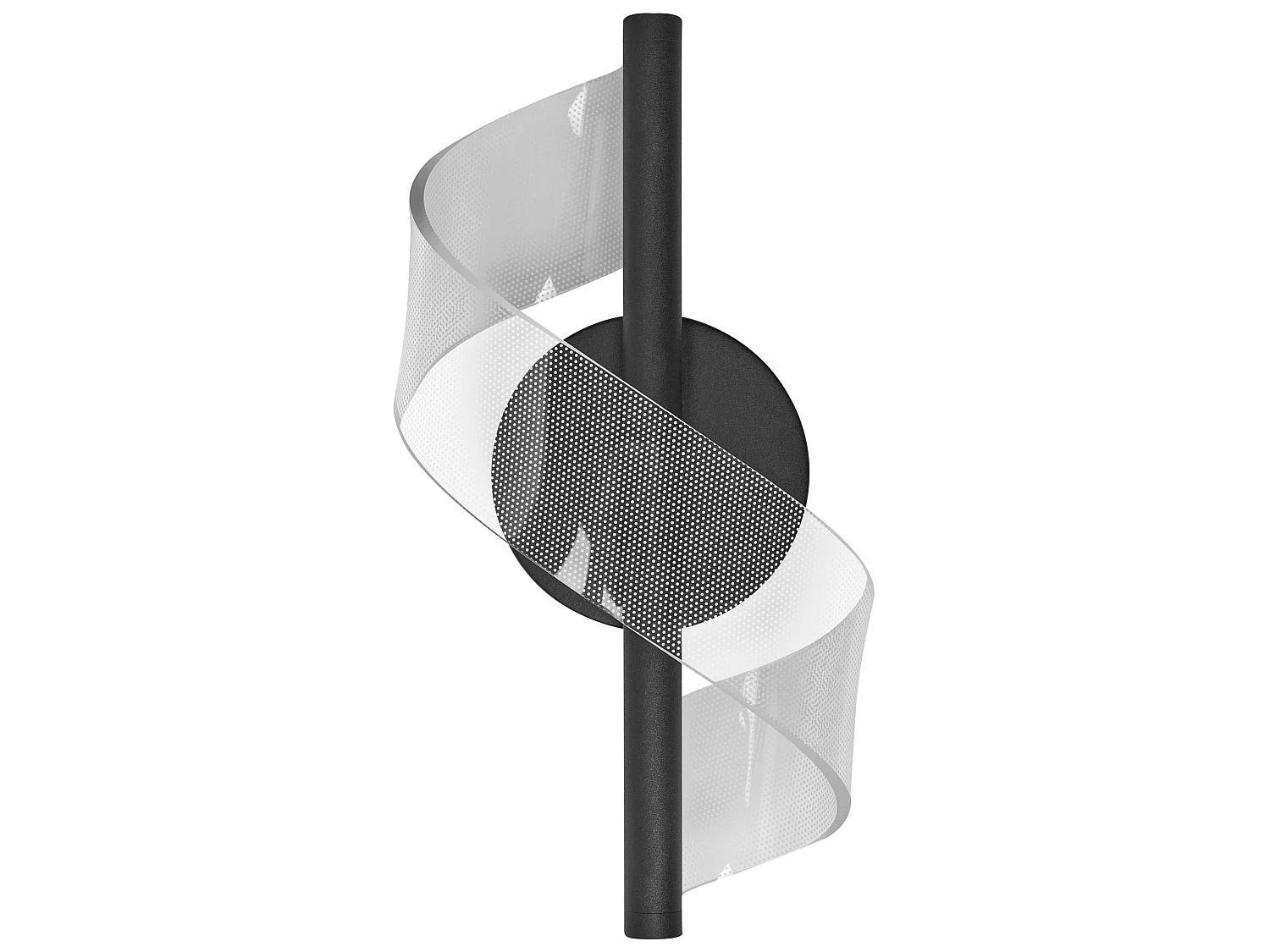 LED Wall Lamp SARELA Black Metal