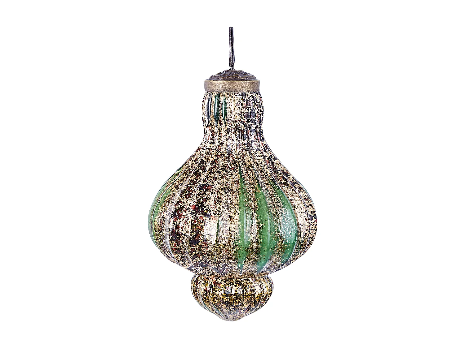 Lot de 8 boules BRILLANT Verre Vert