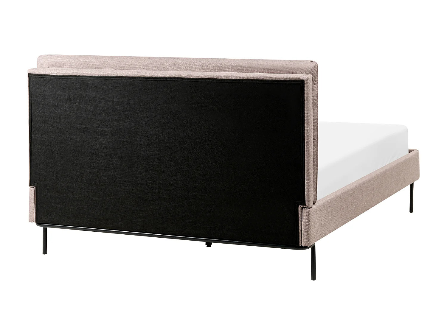 Lit avec sommier Tissu CORIO 140 x 200 cm Taupe