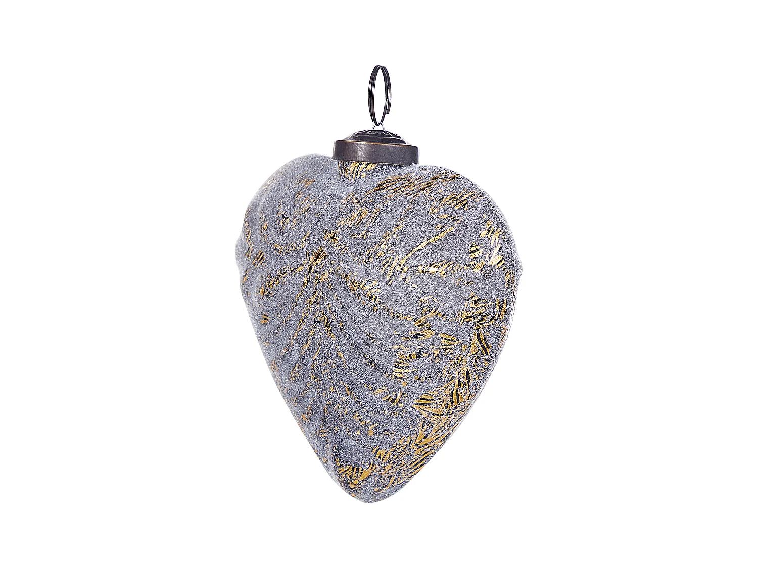 Lot de 8 boules FERIABLE Verre Gris