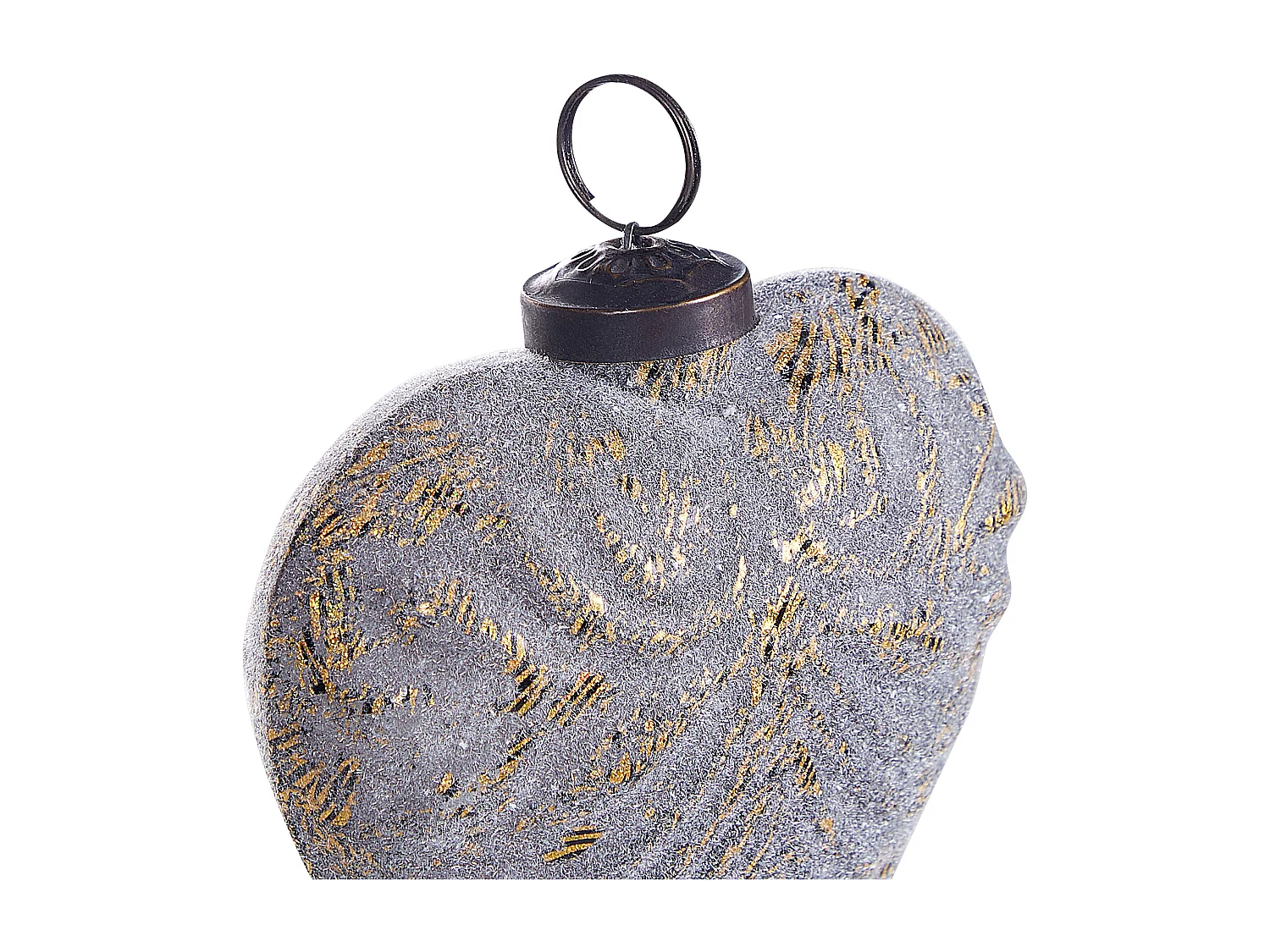 Lot de 8 boules FERIABLE Verre Gris