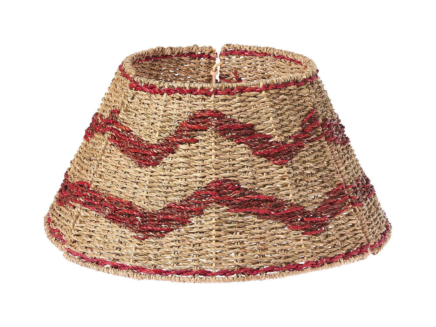 Jupe de sapin de Noël HIVER Herbier marin Rouge 43 cm