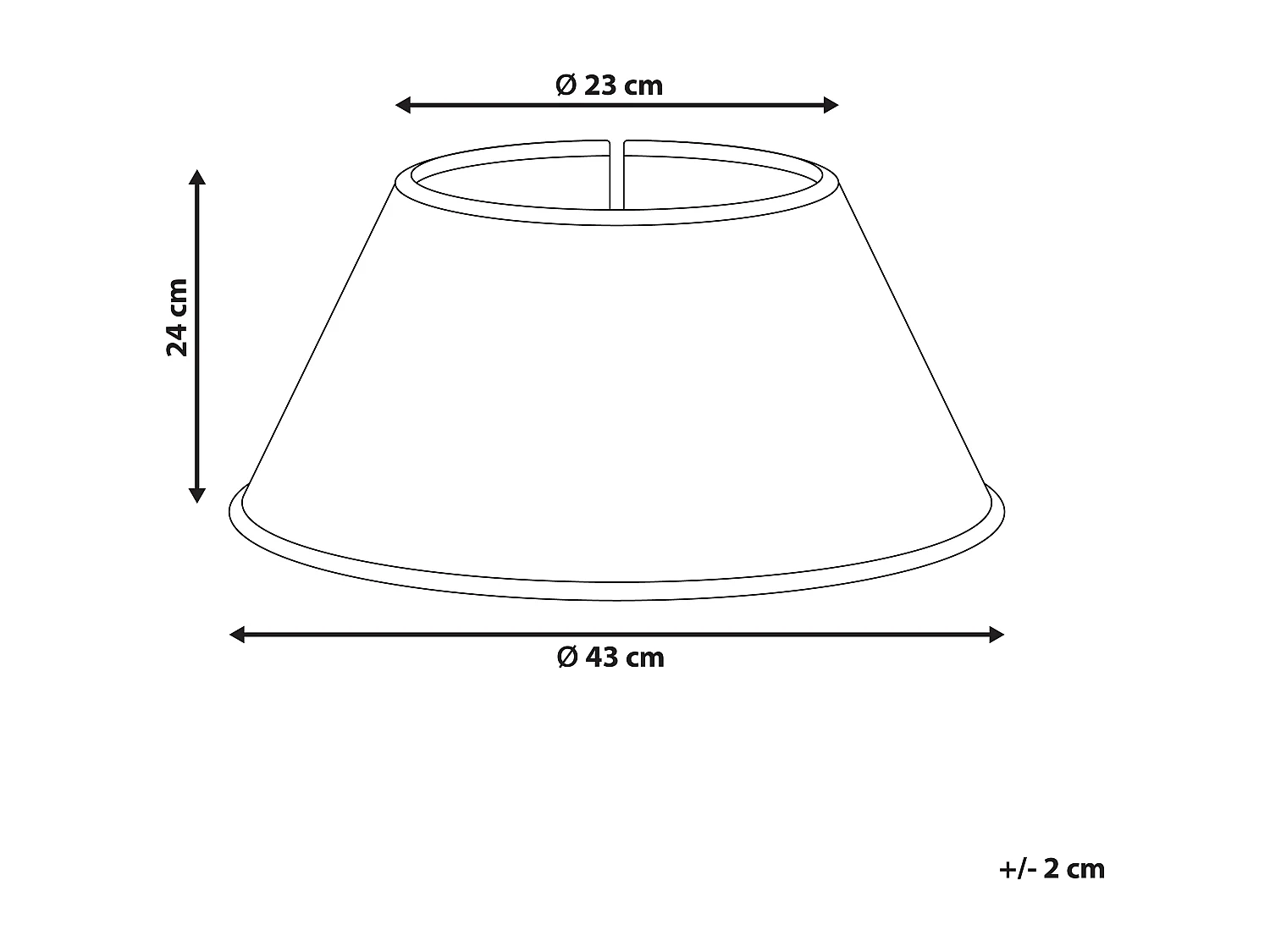Jupe de sapin de Noël HIVER Herbier marin Rouge 43 cm