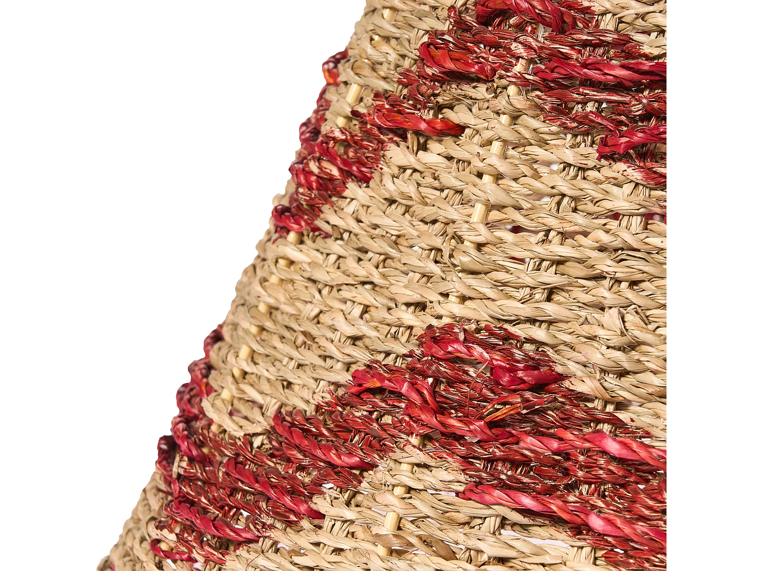 Jupe de sapin de Noël HIVER Herbier marin Rouge 43 cm