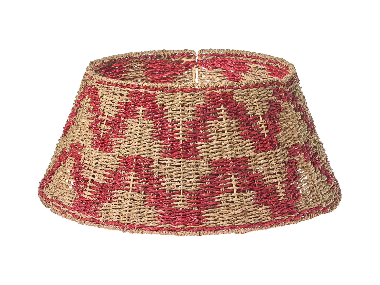 Jupe de sapin de Noël GLACE Herbier marin Rouge 60 cm