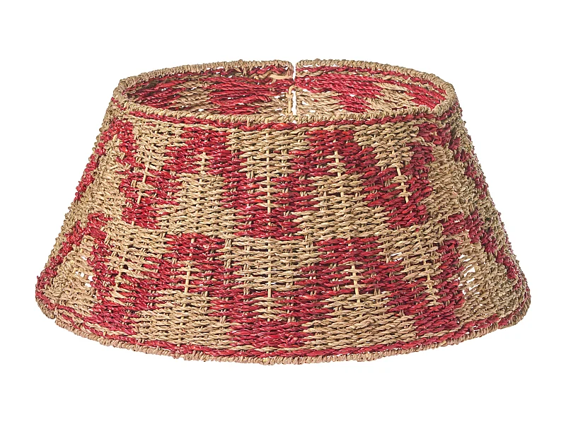 Jupe de sapin de Noël GLACE Herbier marin Rouge 60 cm